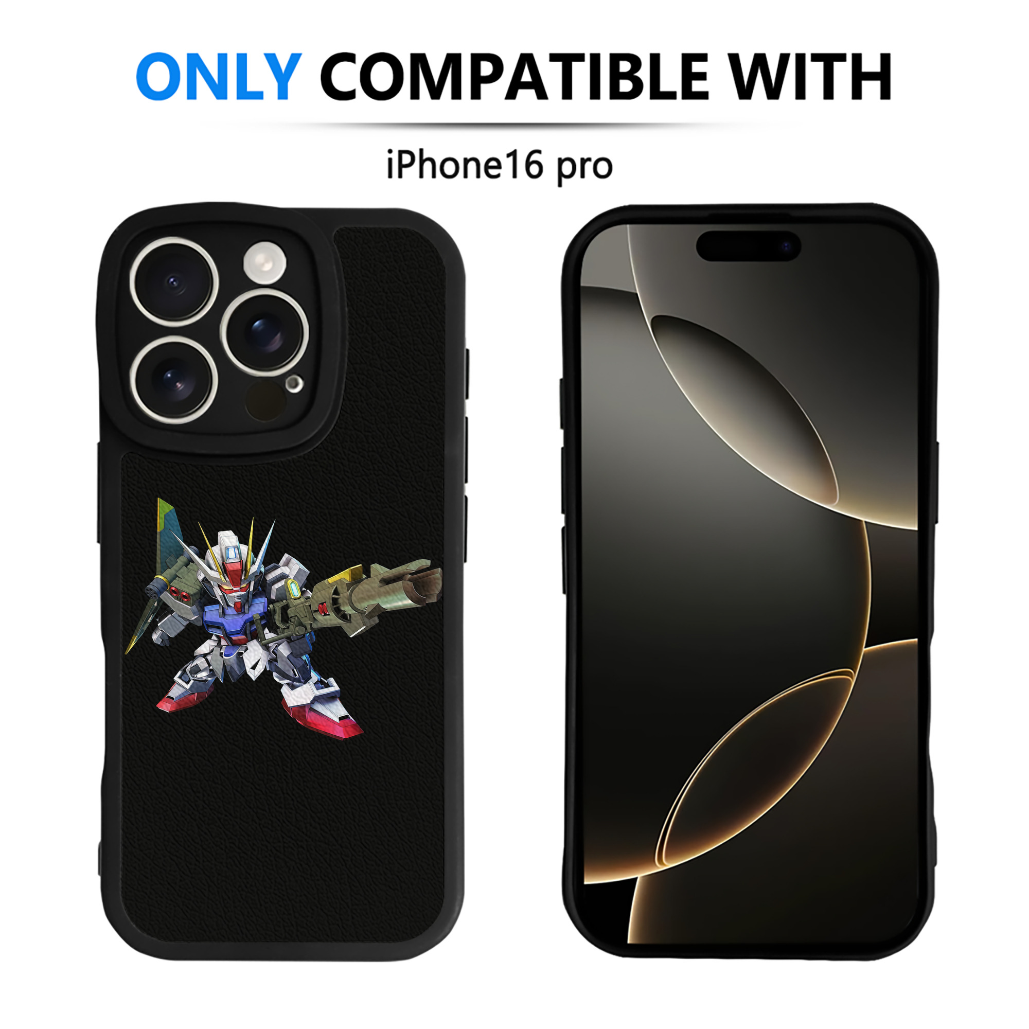 （画像用） 機動戦士ガンダム Mobile Suit Gundam 【iPhone 16シリーズ対応】シリコンスマホケース（レザー調） 材質：シリコン